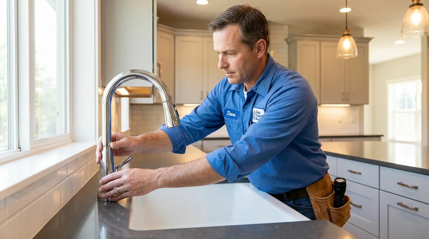 Kitchen faucet installation by Johns Plumbing LLC in La Grande