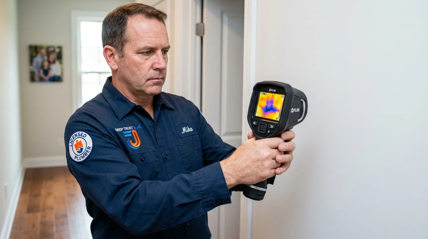 Thermal imaging leak detection by Johns Plumbing LLC in La Grande